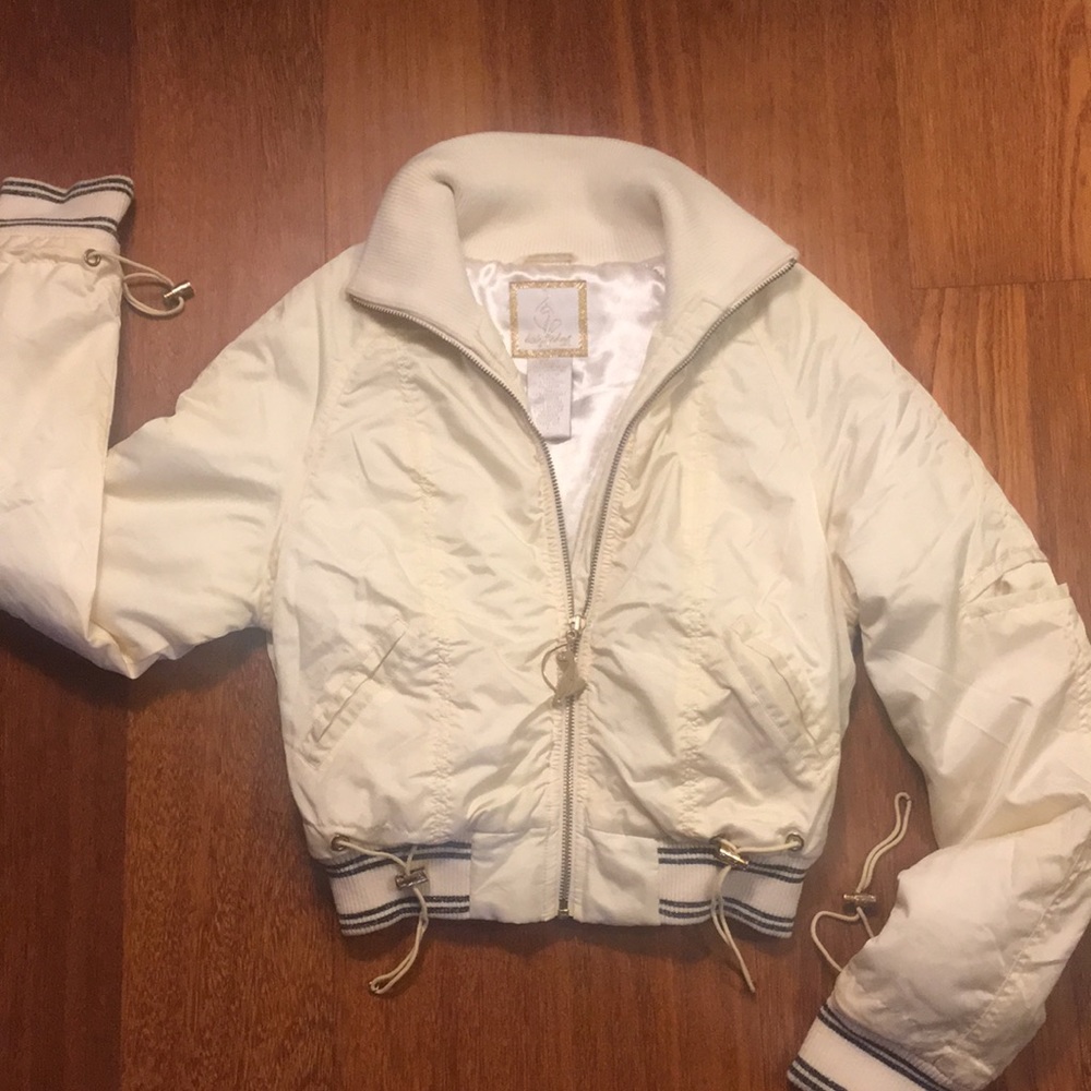 BABY PHAT cream satin jacket